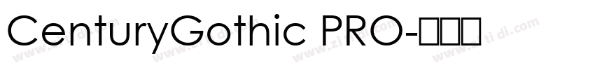 CenturyGothic PRO字体转换